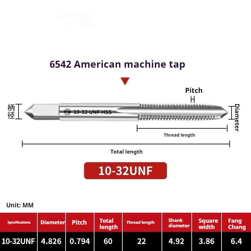 2111-Tap threading machine with tap tapping American stainless steel tapping 1/4-3/5/8UNC UNF Shandong Denso Pricision Tools Co.,Ltd.